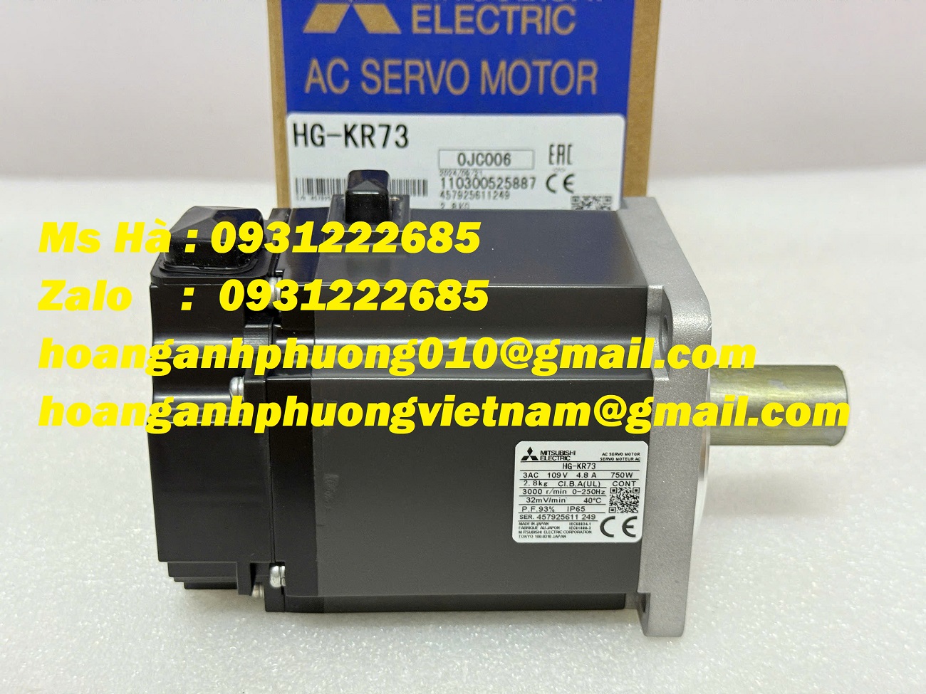 Mitsubishi HG-KR73 - động cơ điều khiển tốc độ ổn định, chính xác